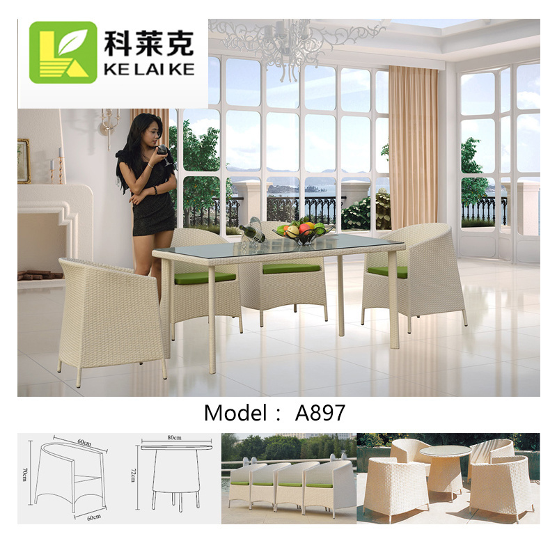 Wholesale compact balcony patio garden furniture 4pcs sets outdoor table and chair garden set