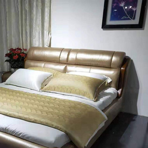 2019 Latest Wooden Bed Designs With Footboard Tv Lifter