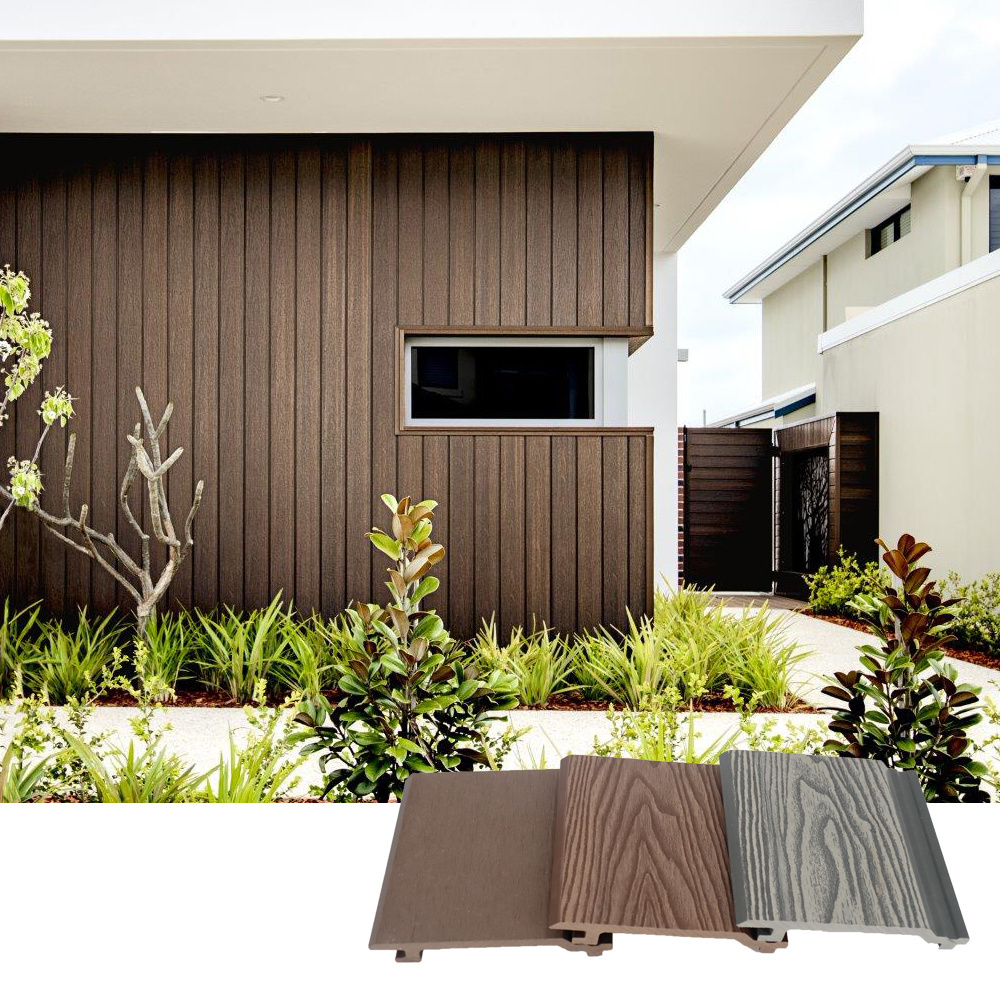 Composite Wall Cladding / Interior Wpc Wall Panel / Decorative Wall Siding