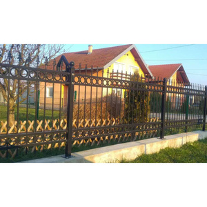 2023 Hot Sale Wrought Iron Fencing Garden Pool Use Metal Steel Fence For Sale