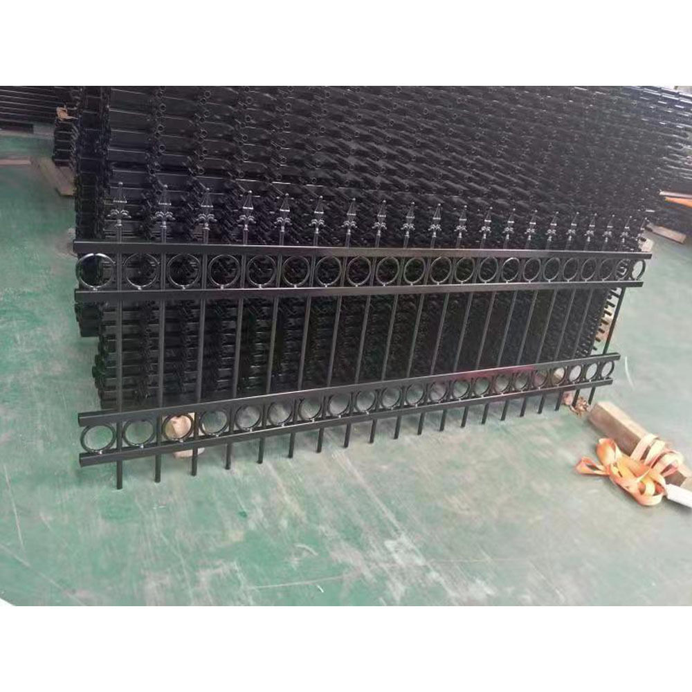 2023 Hot Sale Wrought Iron Fencing Garden Pool Use Metal Steel Fence For Sale