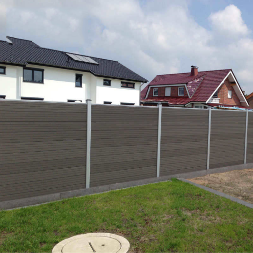 Garden wood plastic composite fence panels Anti-UV WPC fence