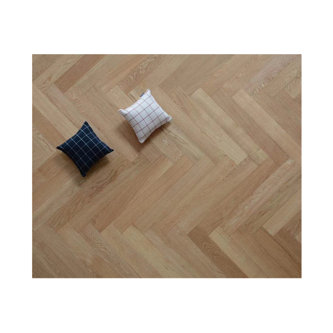 Fishbone parquet wood flooring