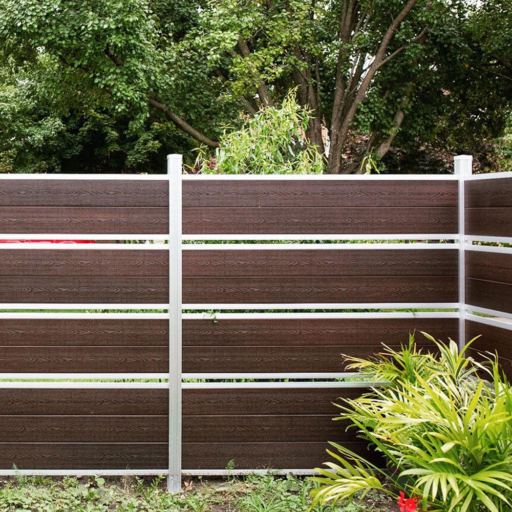 construction outdoor canada temporary fence swimming pool security fencing WPC panel fence with accessories