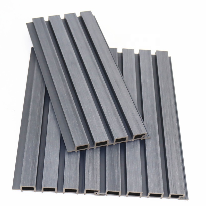 Vinyl siding panels exterior wall Co-extruded Exterior Outdoor Wall Wpc Fluted Cladding Panel