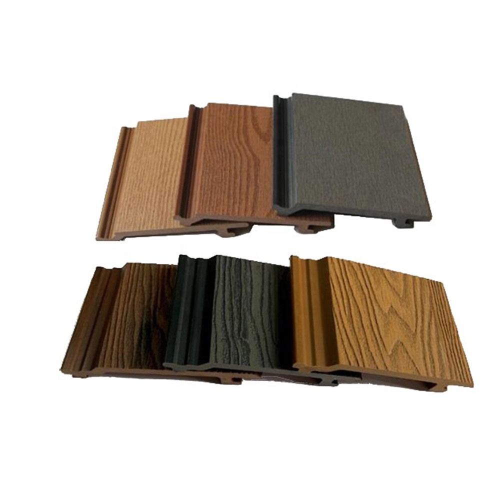 145*20.5mm Wood plastic wall cladding WPC decorative embossed wall covering decking outdoor wooden wainscoting panel