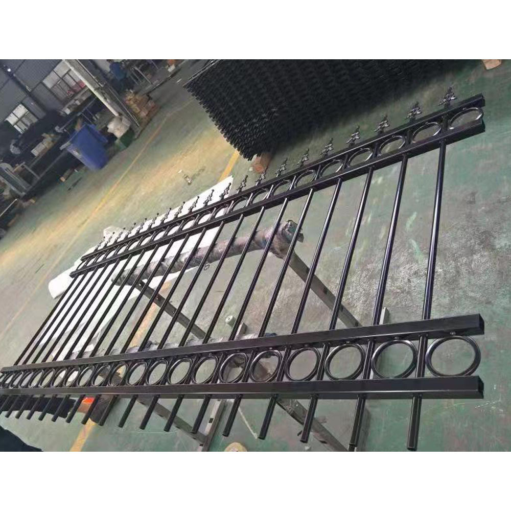 2023 Hot Sale Wrought Iron Fencing Garden Pool Use Metal Steel Fence For Sale