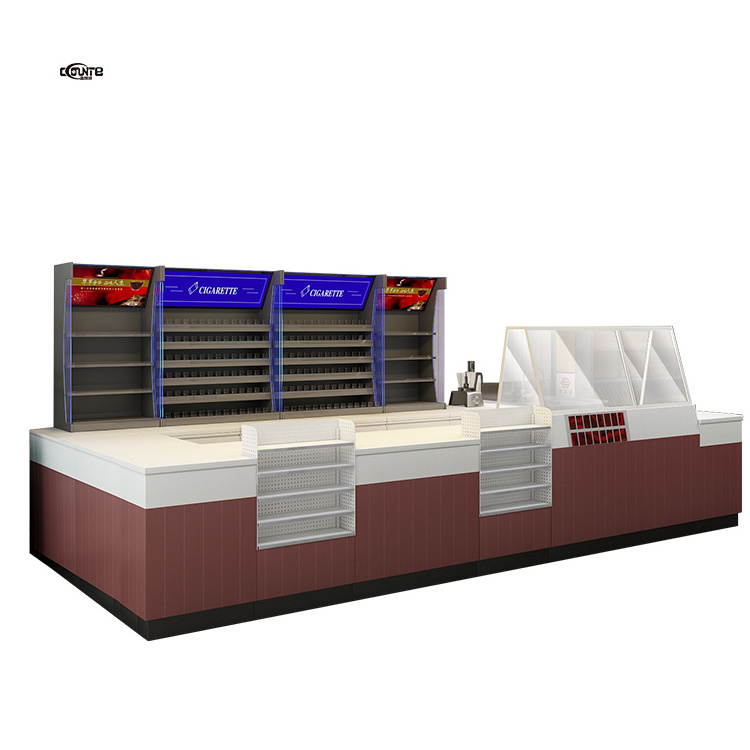 Custom Racks Cigarette Shop Display Stand Store Design Display Shelf Tobacco Shelves