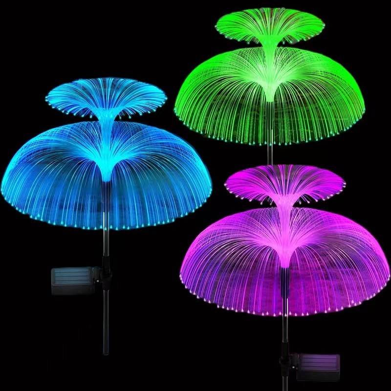 LED Outdoor Courtyard Lawn Light Garden Floor Insertion Landscape Light Solar Simulation Jellyfish Fireworks Light