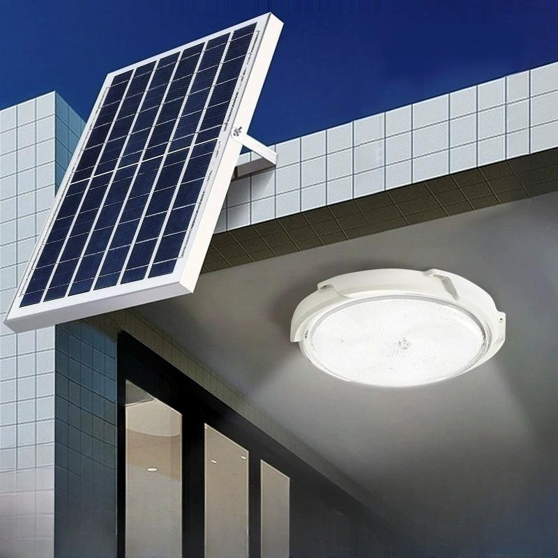 Rural Household Indoor High Power Courtyard Light Automatic Illumination Induction LED Solar Ceiling Light at Darkness