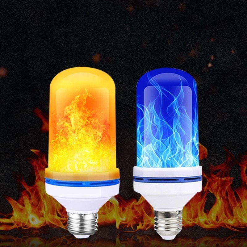 Halloween best-selling simulation dynamic flame bulb gravity LED torch lamp indoor atmosphere LED flame lamp