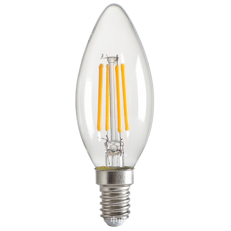 LED light bulb retro E14 screw mouth glass pull tail energy-saving C35 candle light LED energy-saving light bulb