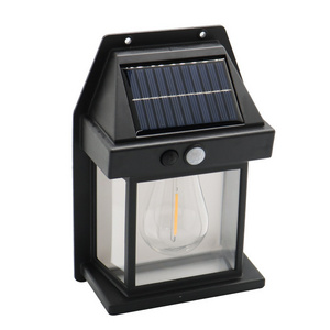 Intelligent induction solar courtyard light household outdoor waterproof small night light solar wall light