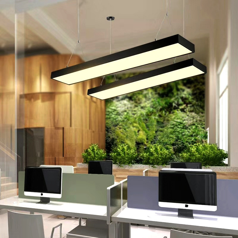 Long classroom pendant light strip office supermarket classroom gym store LED pendant light