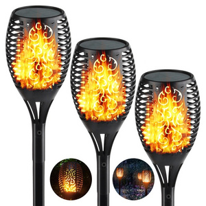 Solar Flame Outdoor Courtyard Landscape Light LED Charging Ground Sensing Lawn Light Solar Torch Light