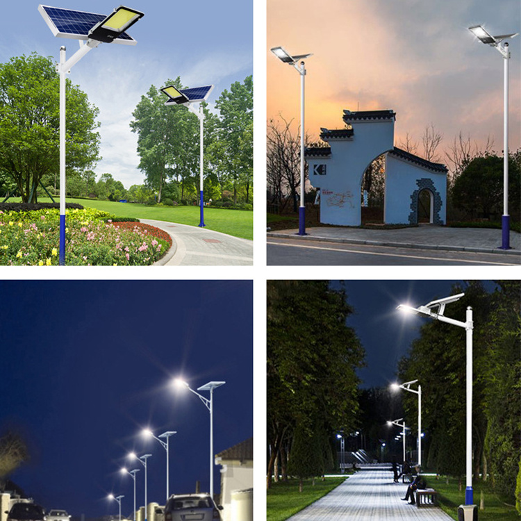 Intelligent light controlled courtyard light remote control outdoor waterproof aluminum shell 1000W 500W solar LED street light