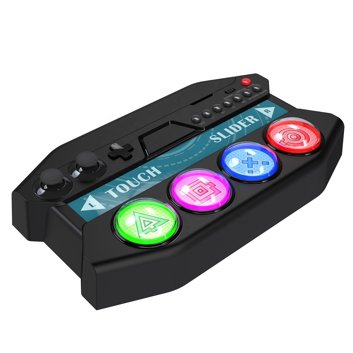 PG-P4016 For PS4 PS5 Game Controller Joystick With Touch Bar LED Light Game Hatsunes Mikus/DIVA Future Tone DX Gamepad