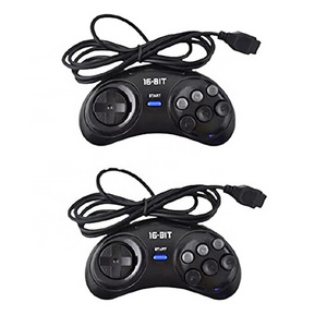 Wired 16Bit Joystick For MD SEGAS Gaming Controller 9 Holes 6Button Gamepad Handle Controls