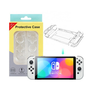 Clear Transparents Protective Cover For Nintend Switch OLED PC Protective Case For NS OLED Crystal Shell Protector