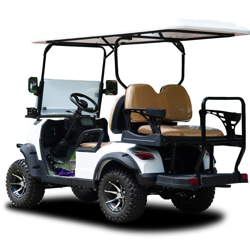 Wheel Drive Electric Golf Cart Powered Buggy Electric Four Wheeler Club Certificate 60V 4 Seats 4 CE Prices Electric Golf Car