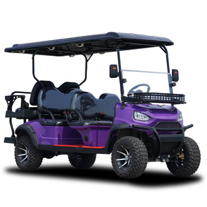 Chinese 72v Electric Golf Cart 4+2 Seater 7.5kw Lithium Off Road Golf Cart