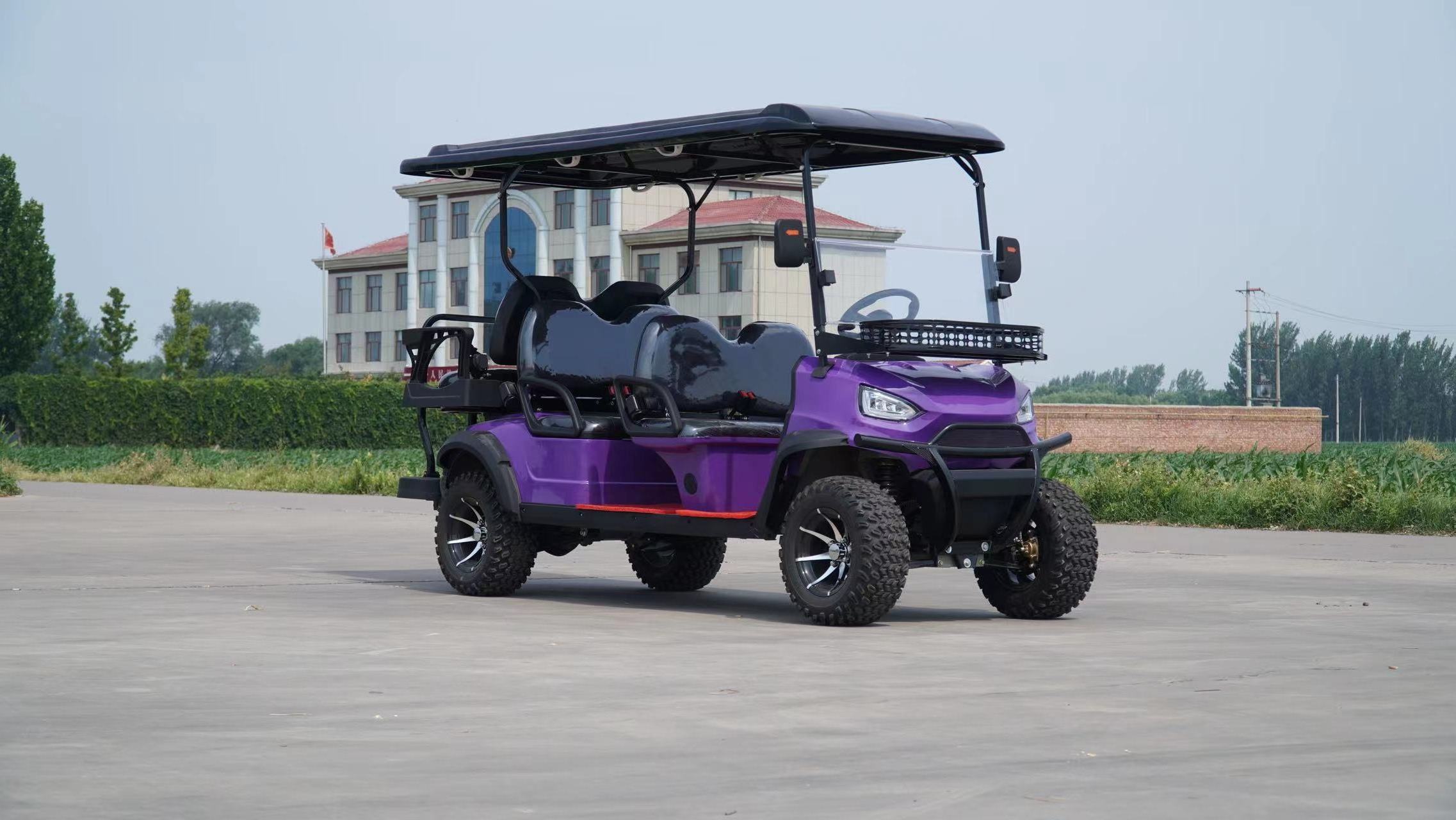 72V Lithium 4 Seater 6 Seaters Off Road Electric Street Legal Golf Carts