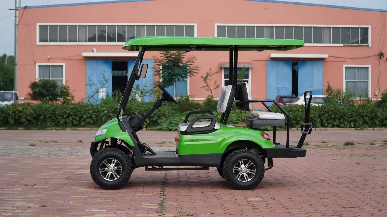 Sightseeing Bus Battery Electric Golf Cart Golf Cars Custom 4 Seater 48 Volt CE Golf Cart Rear Seat Kit Club Car Precedent KED