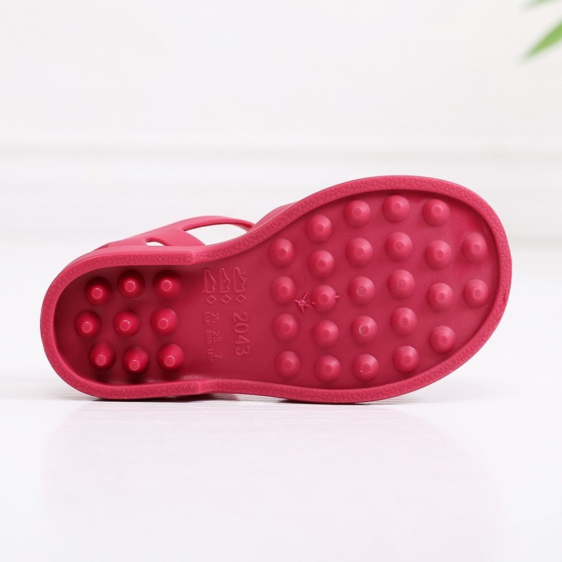 Kids Fashion Shoes PVC light weight clear cute unisex outdoor Jelly Sandals Toddler gladiator beach Soft Flat Shoes