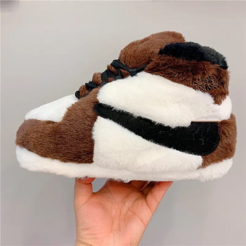 2024 House Plush Sneaker Slippers Indoor Mens Slippers Sneaker Slipper