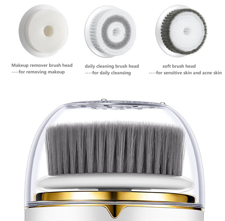 Wholesale Cheap Electric Spin Brush Mini Facial Cleansing Exfoliating Brush 3 in 1 for Face