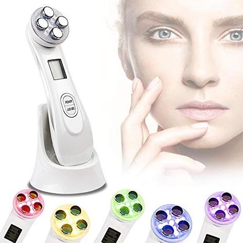 Beauty Supplier Home Use Tighten Skin Portable Thermo Face EMS Led Beauty Handheld RF Device For Anti Aging