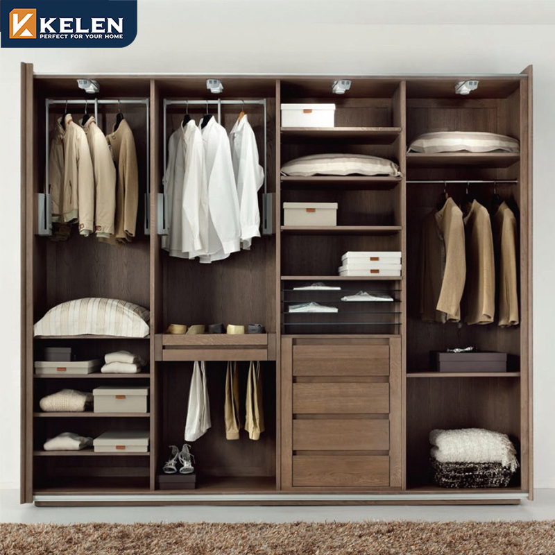 Kelen 2024 Modular modern customized closet designs clothes cabinets mdf style combination wardrobe closet wardrobes bedroom