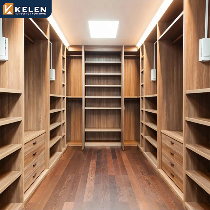 Kelen 2024 customized wardrobe organizer closet modern wooden wood bedroom wardrobe closets wardrobe cabinet