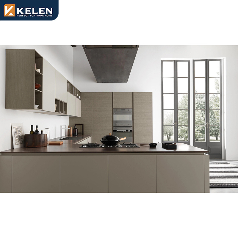 KELEN 2024 kitchen cabinet pantry supplier modular wall modern wood customization furniture kitchen cabinet