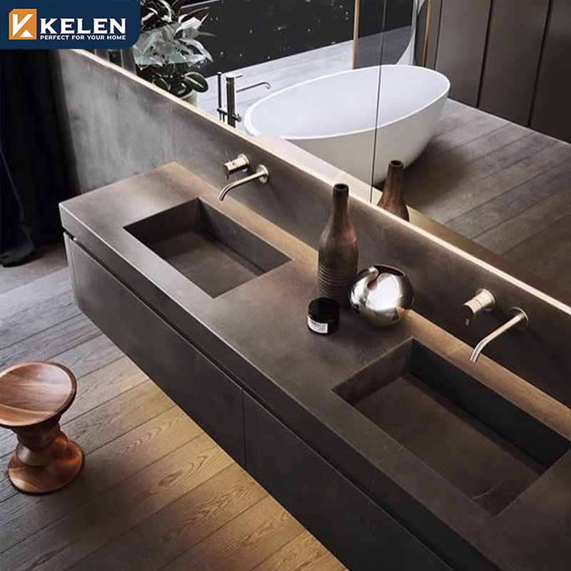 Kelen 2024 custom wash basin modern bath set organizer floating 30 inch vanity cabinet makeup bathroom vanities