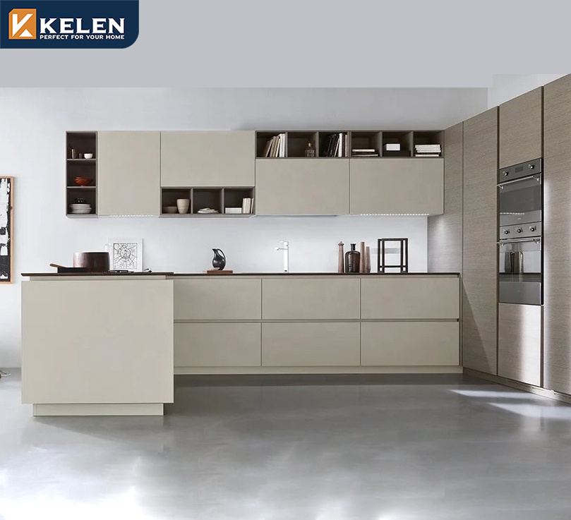 KELEN 2024 kitchen cabinet pantry supplier modular wall modern wood customization furniture kitchen cabinet