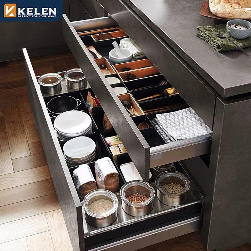 KELEN 2024 kitchen cabinet pantry supplier modular wall modern wood customization furniture kitchen cabinet