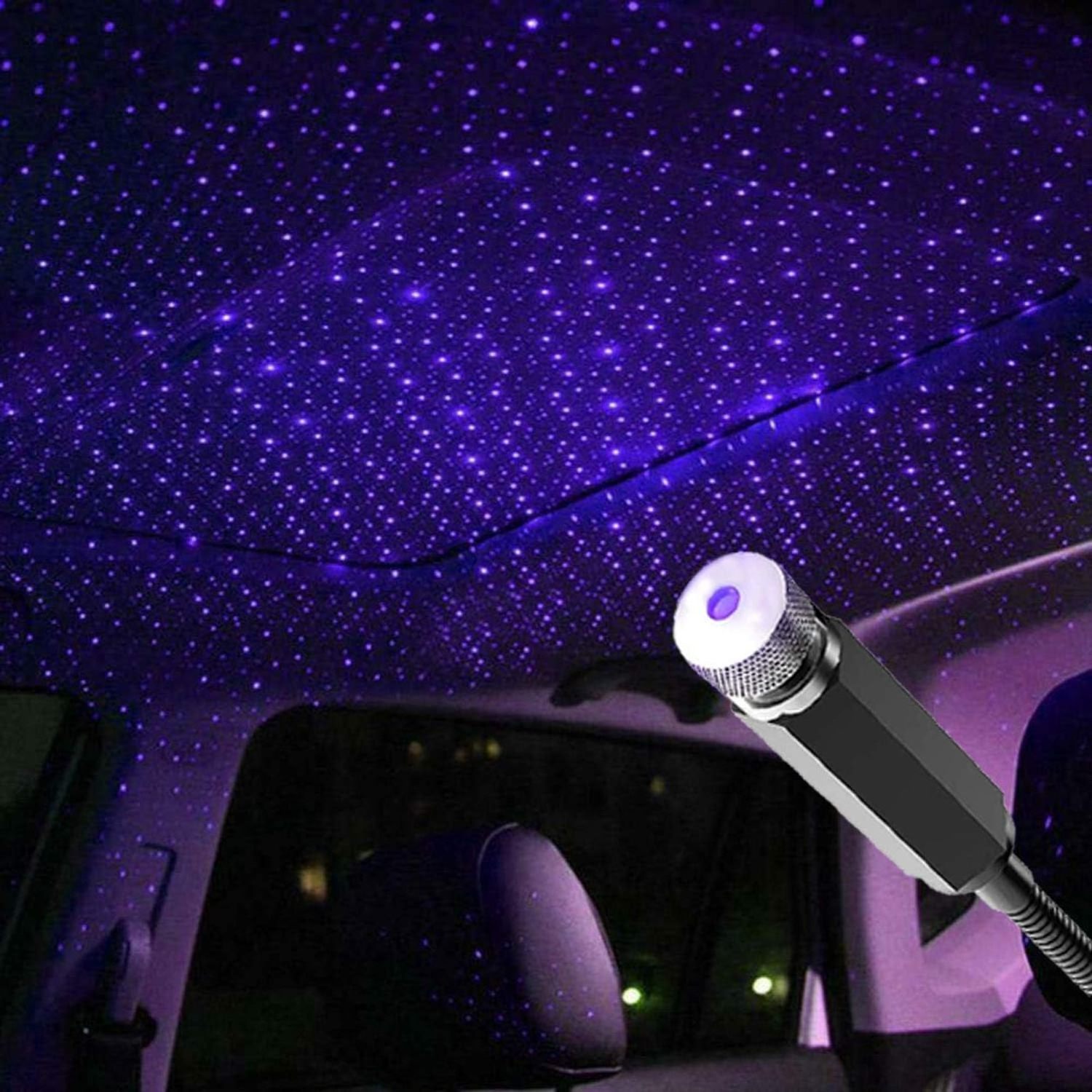 Car Roof Star Light Interior LED Starry Laser Atmosphere Ambient Projector USB Auto Decoration Lights Star Light For Car