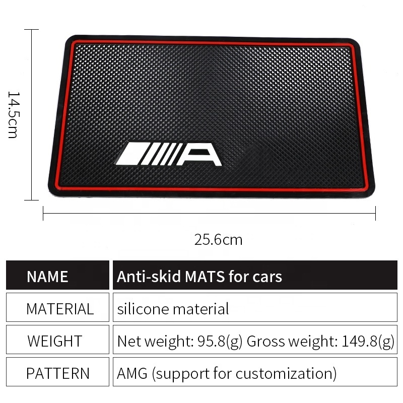 Factory Custom Logo Car Accessories Interior Anti Slip Mat Dashboard Sticky Non Slip Mats Anti Slip Dash Pad