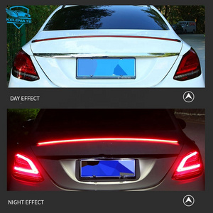 Carbon Fiber Auto Spoiler Strip 12v Led Lamp Single Led Warning Lights Trim Strip Rear Roof Splitter Trunk Tail  Led Tail Light