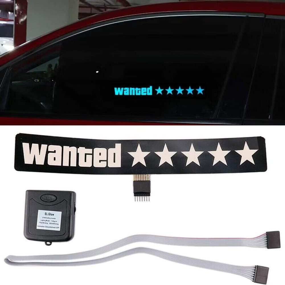 Factory Custom Custom Light Up Led Car Window Windshield Door Stickers Glow Panel Led Light Led Stickers For Car