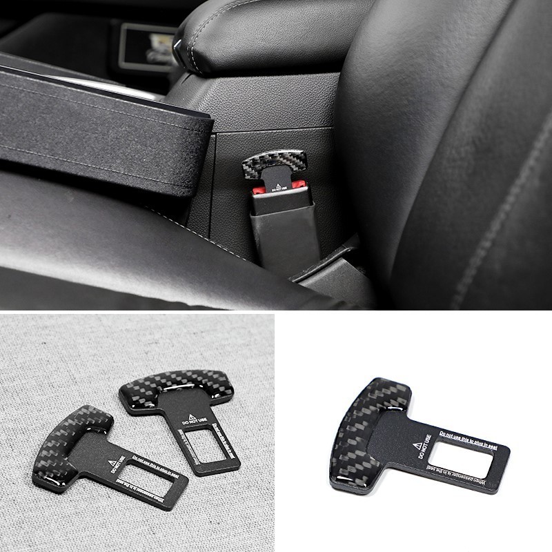 Factory Custom Logo Carbon Fiber Car Seat Belt Extender Seat Belt Buckle Safety Belt Buckle Clip