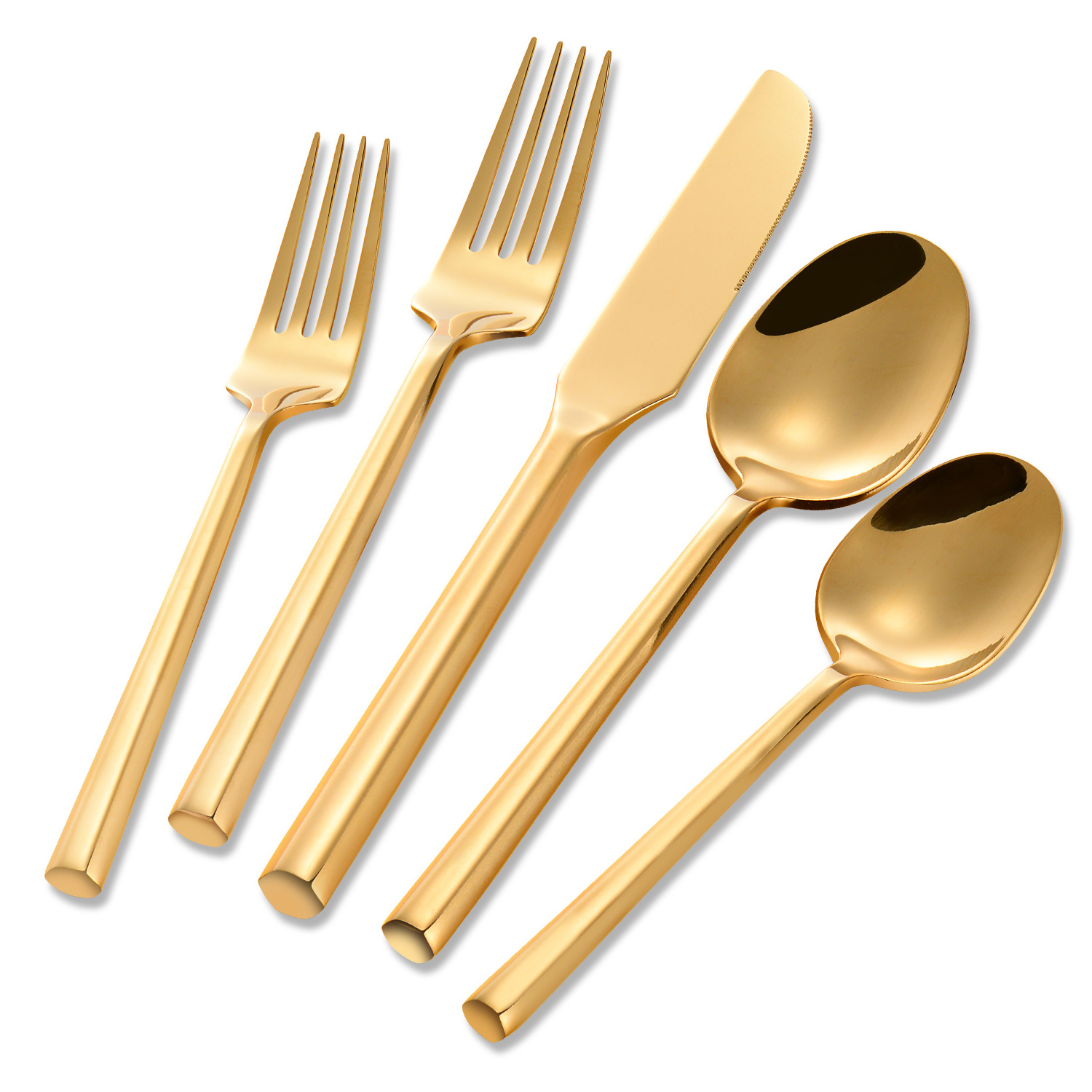 Wholesale stainless steel golden cutlery for wedding event