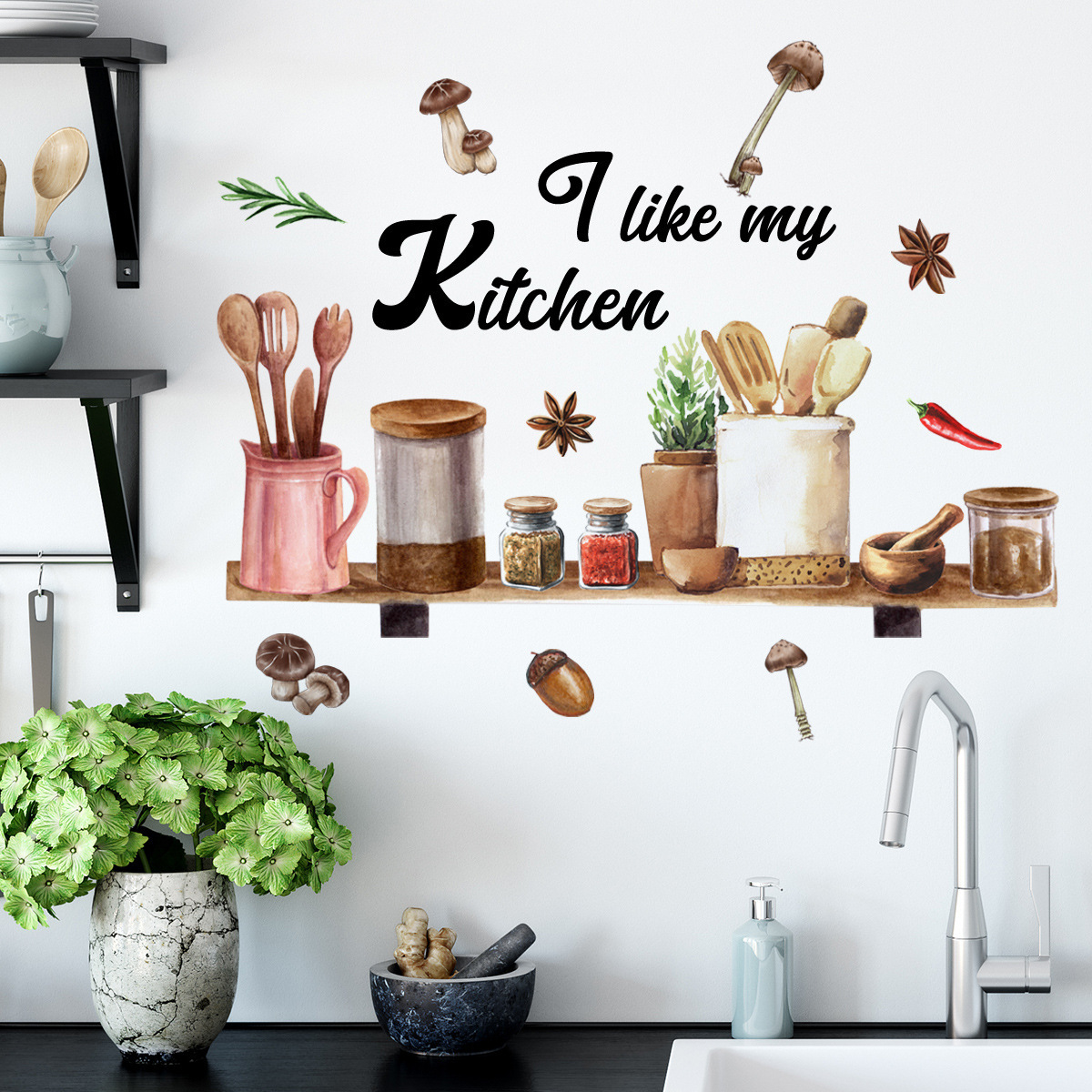 New Arrival Kitchen Wall Stickers Dining Room Quotes Wall The Heart of The Home Vinyl Wall Sign Art Decor Home stickers