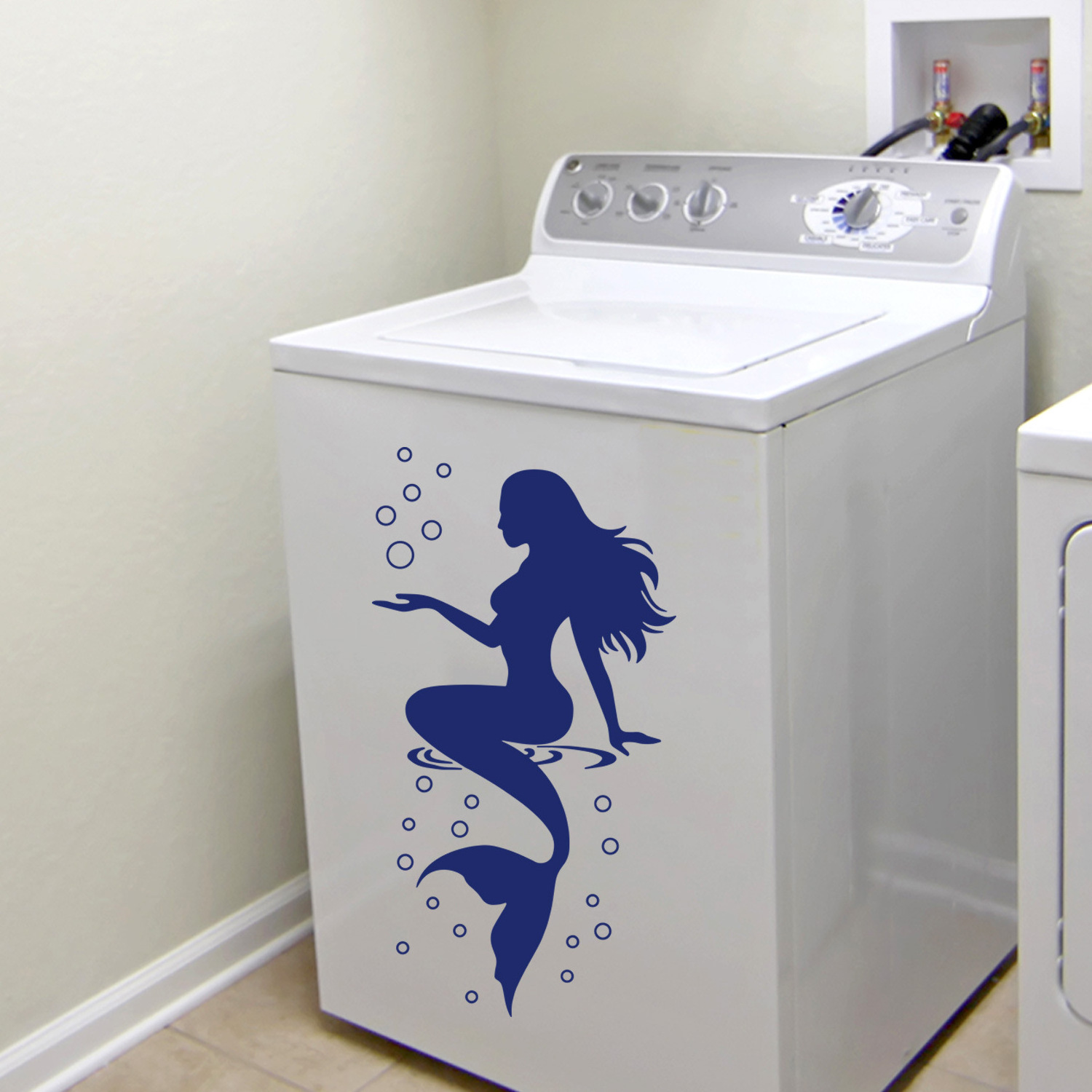 Home Decoration Die Cut Vinyl Sticker Bathroom Mermaid Wall Decals