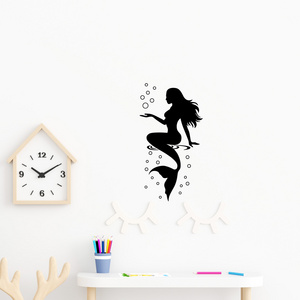 Home Decoration Die Cut Vinyl Sticker Bathroom Mermaid Wall Decals