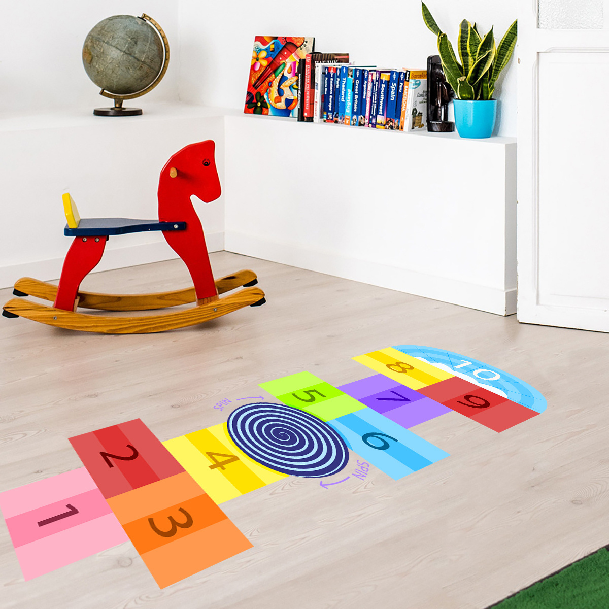 Custom Kids Games Sticker Living Room Decoration Wall Sticker Hopscotch Games Sticker Floor Decals for Nuresy