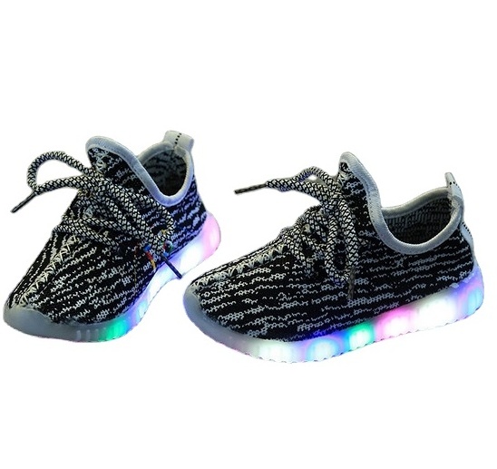 kids casual shoes LED light for boys outdoor shoes