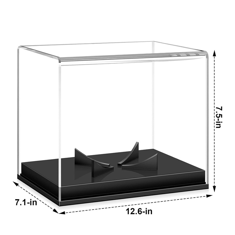 Acrylic Football Case Display Case Autographed Football Holder Removable Built-in Football Display Stand