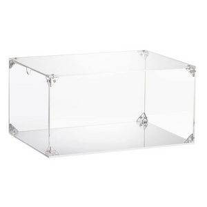 Acrylic Organizer Shoes Boxes Storage Containers Clear Stackable with Lids Large Shoe Display Cases Clear with Door